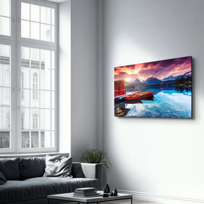 Wallity Pintura Decorativa de Vidrio Templado Multicolor 46 x 72 cm